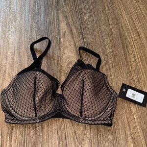 Frederick’s of Hollywood Elsie hi apex mesh u wire FF NWT